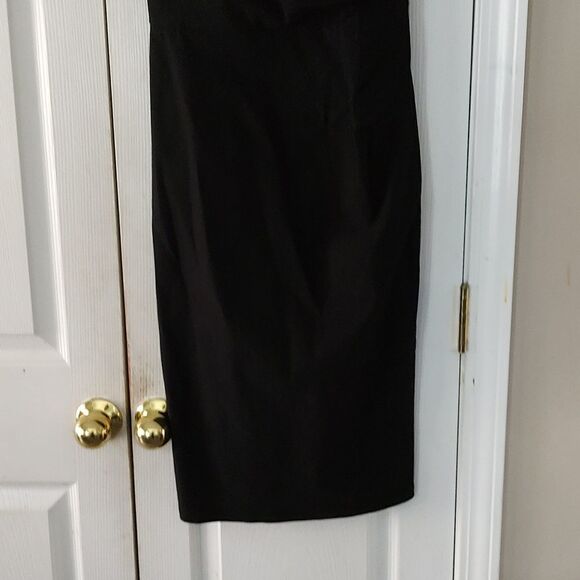 Muxxn fitted slim  little  black  evening cocktail dress Sz S - Picture 2 of 7